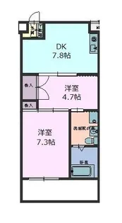 サドベリーテラス【4階】の間取り
