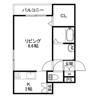 オルトモア【2階】の間取り