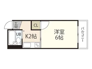 第41戸坂ビル【3階】の間取り