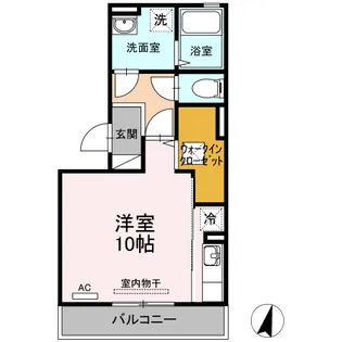 カーサ・S ドマーニ【1階】の間取り