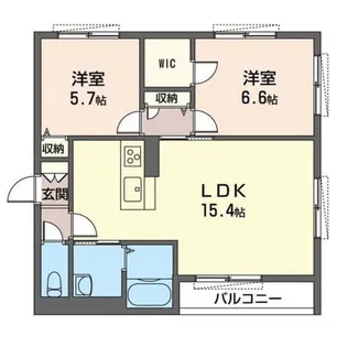 シャーメゾン北寺尾【1階】の間取り