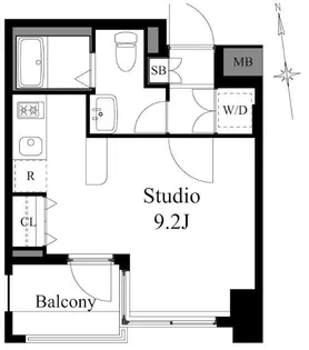 ドゥーエ両国【15階】の間取り