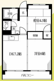ネイヴィーフィールド井土ヶ谷【3階】の間取り