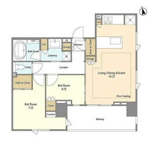 Mトリアノン【8階】の間取り