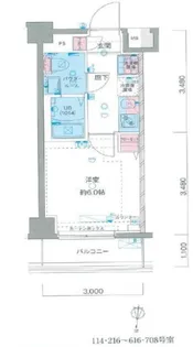 GENOVIAお花茶屋II skygarden【5階】の間取り