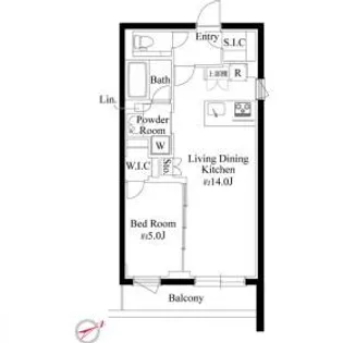 ラヴィエール千駄ヶ谷プレミアムレジデンス【4階】の間取り