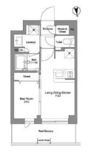 東京都品川区豊町1【マンション】の間取り