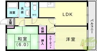 プランドールMITANI A棟【2階】の間取り
