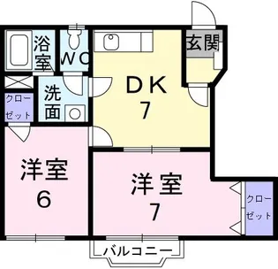 ポルト・リヴェールII【1階】の間取り