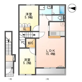 グランドセフトオートジー【2階】の間取り