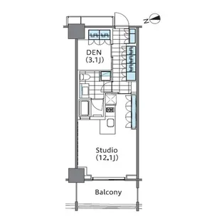 東京都新宿区新宿6【マンション】の間取り