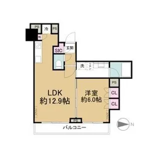 シティタワー名古屋久屋大通公園【5階】の間取り