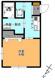 VILLA COURT CARROT11【2階】の間取り