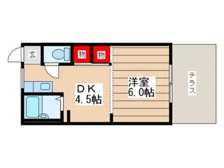 ハウザー高松【2階】の間取り