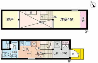 神奈川県横浜市中区打越【一戸建】の間取り
