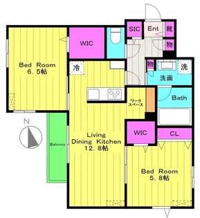 リカ・アイナ【3階】の間取り