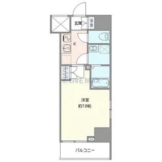 ジェノヴィア浅草IVスカイガーデン【8階】の間取り