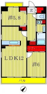 アレグレット千住宿【9階】の間取り