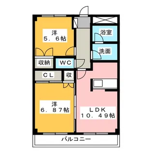 シャトン【1階】の間取り