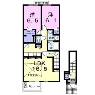 カーサルピナスB【2階】の間取り