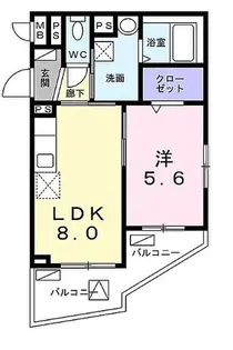 ALIVIO【1階】の間取り