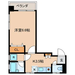 ヒルトップハイツ【1階】の間取り