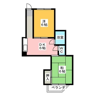 ブランシュ東海通【2階】の間取り