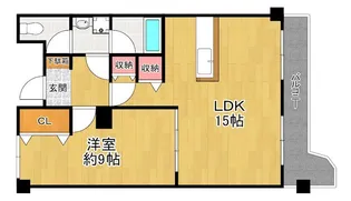 ニューハイツ花水木【3階】の間取り