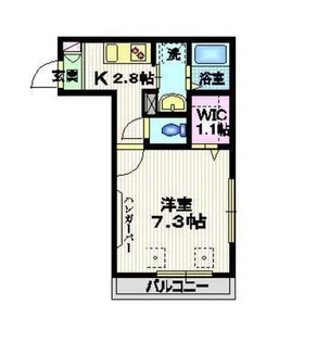 フィオーレ北千住【2階】の間取り