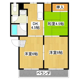 コーポマルイ【3階】の間取り