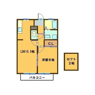 メゾンピリカ【2階】の間取り