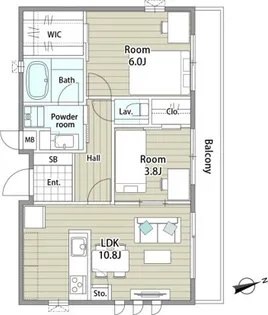 CLIVIA八幡【3階】の間取り