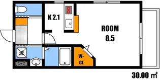 ディオーレ祇園【1階】の間取り