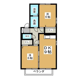 アプローズ C【2階】の間取り