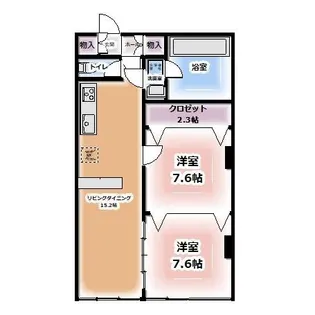 鹿島アネックスビル【3階】の間取り