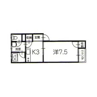ライブパル小久保【1階】の間取り