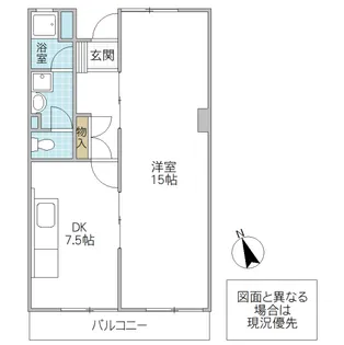 市毛マンション【1階】の間取り