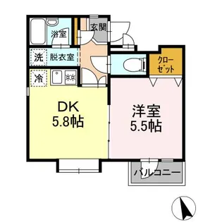 メゾンセノーテ【3階】の間取り