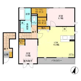 メゾン・ド・ライコ I【2階】の間取り