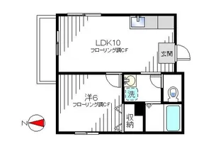 レバランス畑口【3階】の間取り