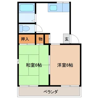 コーポときわ台I【1階】の間取り