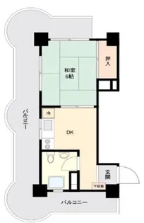 清水池ニュースカイマンション【3階】の間取り