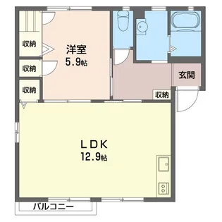 ドルフ御園A【1階】の間取り