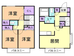 コンフォート浜田C【1階】の間取り