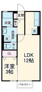 メゾン ピアチェーレ【2階】の間取り