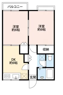 グランハイム花積B棟【1階】の間取り