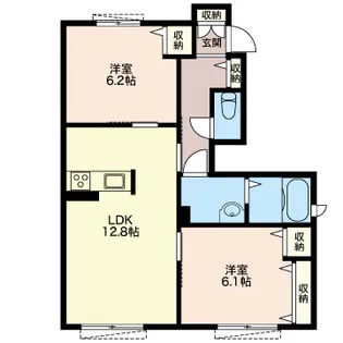 ヴィラーチェ【1階】の間取り