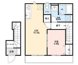 リーブルファイン東千葉【2階】の間取り