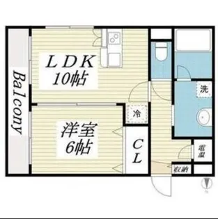 ラ・パルフェ・ド・ファシリテ【2階】の間取り