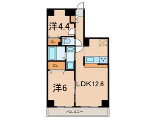 マイキャッスル宮崎台III【4階】の間取り
